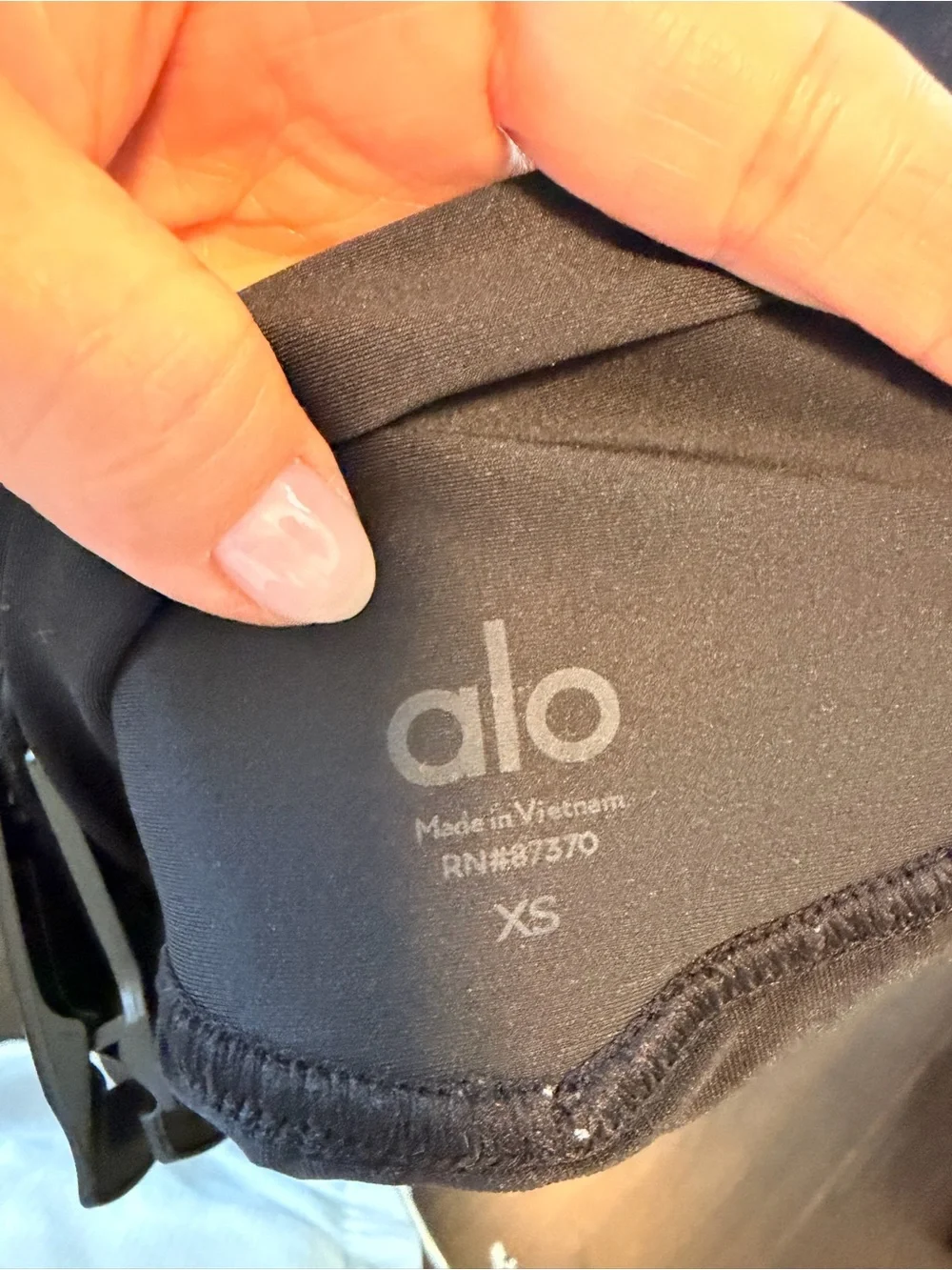 ALO Yoga Black Pleated Mini Skirt with Wide Waistband